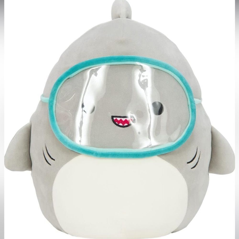 Squishmallows 7.5" Gordon The Shark with Facemask NEW without tags
